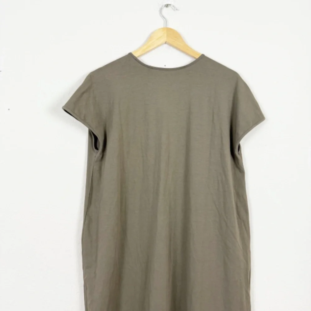 Universal Standard Iconic Geneva Cotton Green Asymmetrical Dress Size XS (10-12) - Picture 6 of 7